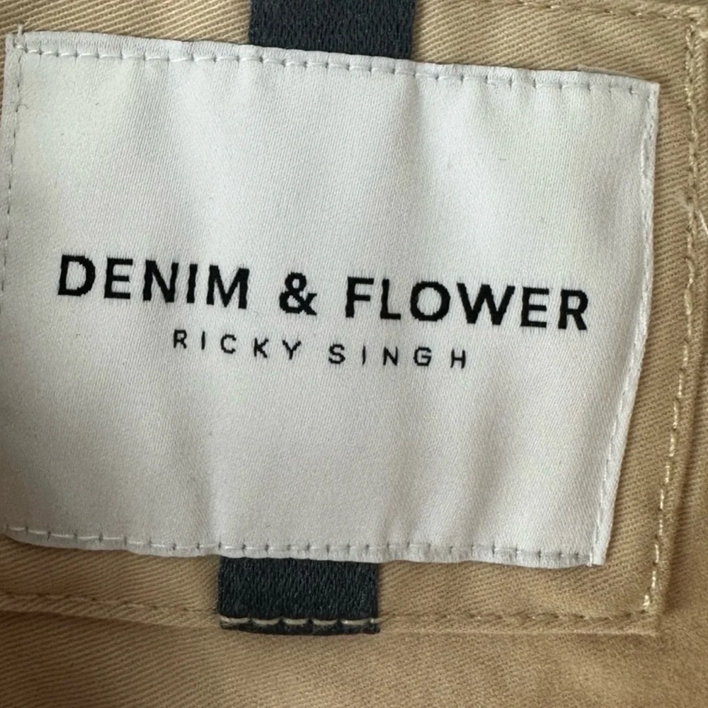 🤍🌾 Denim & Flower Ricky Singh Utility Jacket NWT Button Front Overshirt 🤍🌾